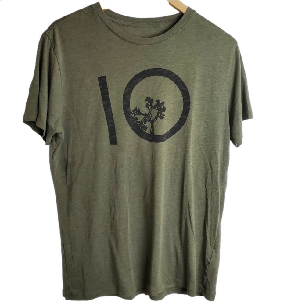 TENTREE Gradient Ten T-Shirt Army Green Size Large